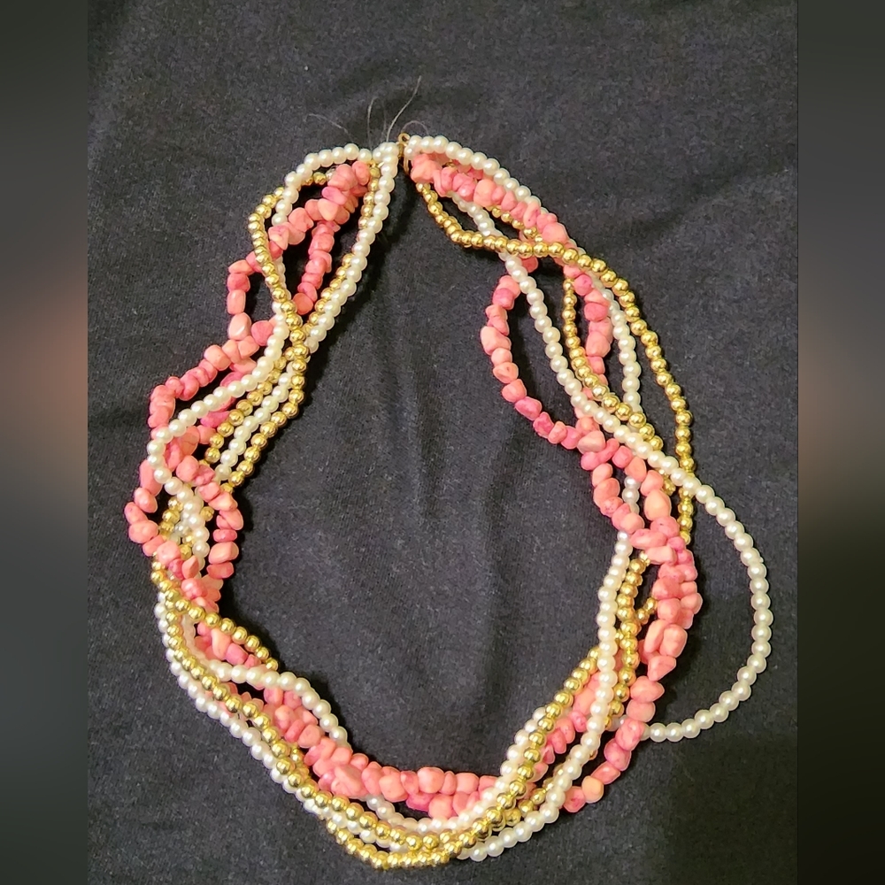 multi-strand choker necklace